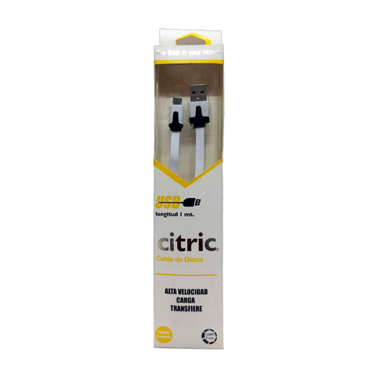 CABLE MICRO USB 1METRO BLANCO