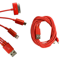 CABLE 3EN1 V8/IP4/IP5 1M ROJO