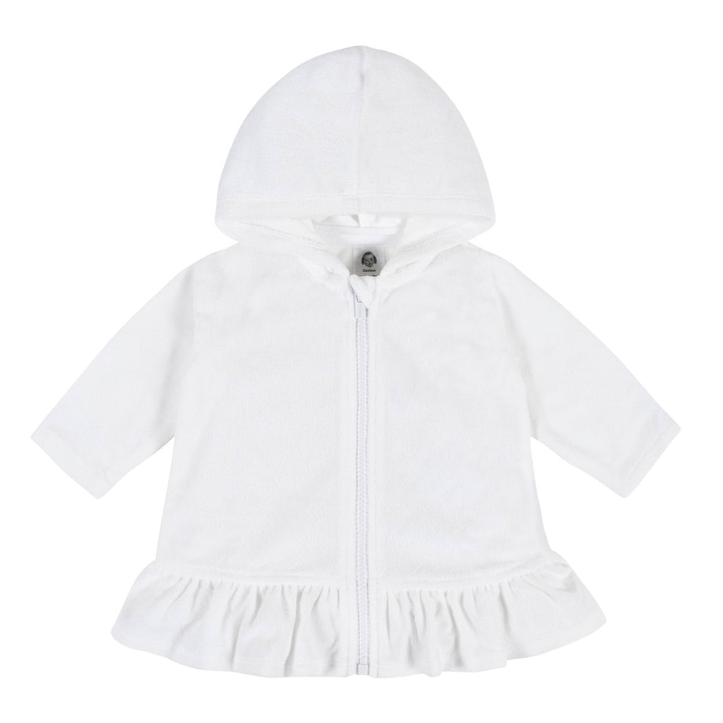Bata baño bebé Gerber rizo suave 2 a 5 años cierre frontal-2T, 3T, 4T, 5T