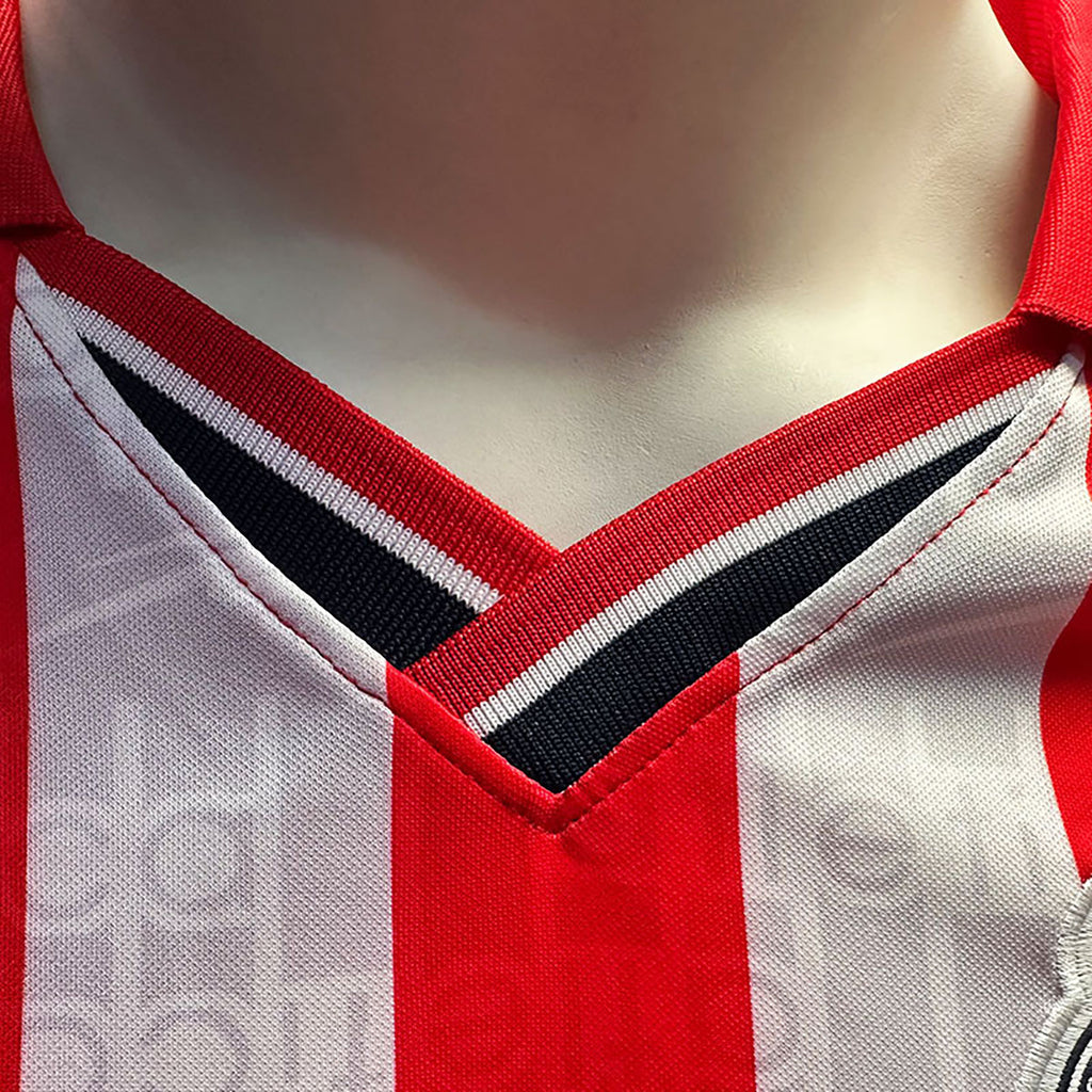 JERSEY ATLETICA RETRO CHIVAS MANGA CORTA ROJO BLANCO TALLA L