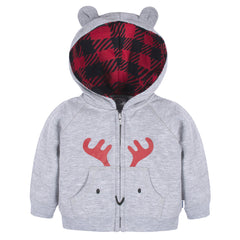 Conjunto Gerber niño 3 piezas sudadera capucha ropa invierno-0-3M