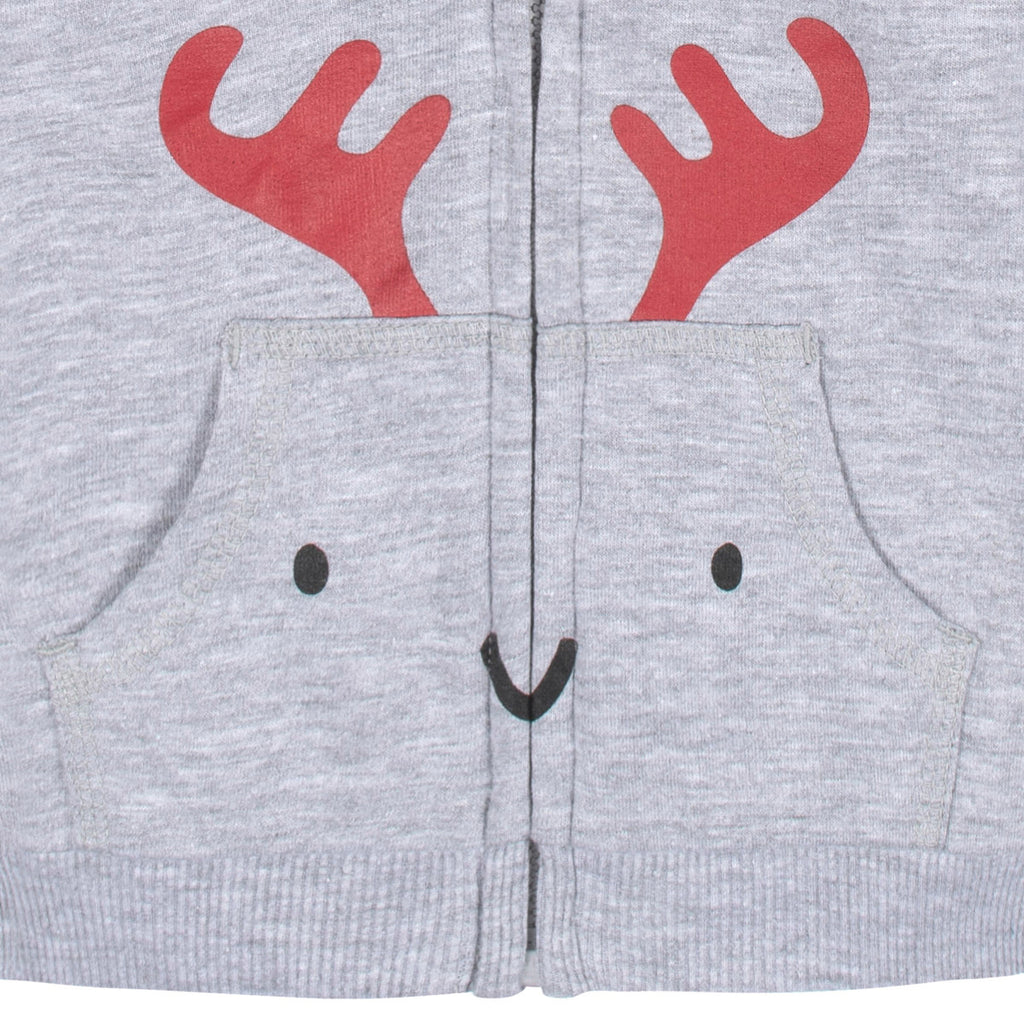 Conjunto Gerber niño 3 piezas sudadera capucha ropa invierno-0M