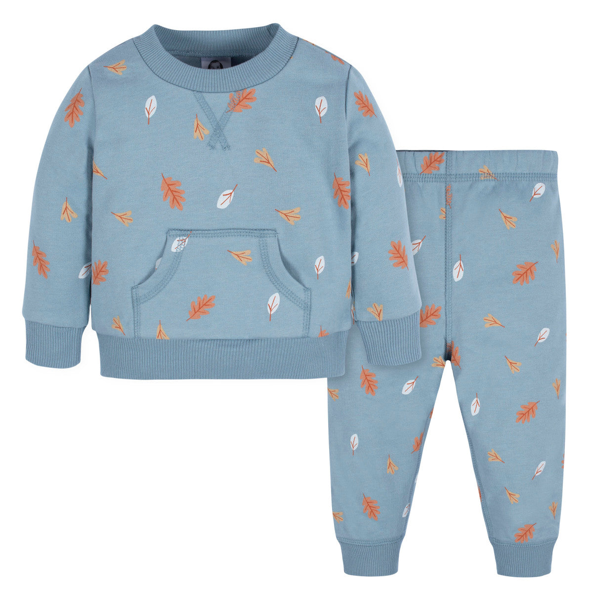 Conjunto Gerber para niño sudadera y pantalón azul-4T