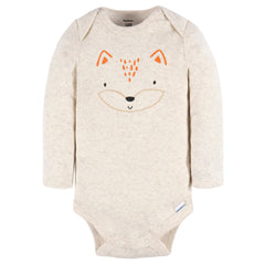 Conjunto Gerber bebé 3 piezas algodón naranja y blanco-6-9M
