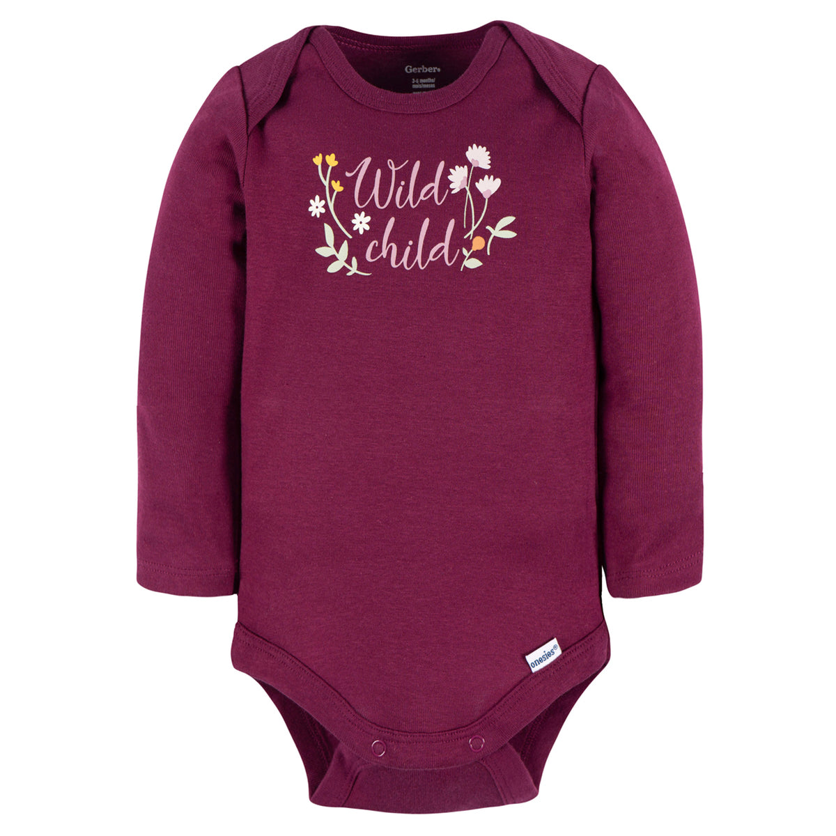 Conjunto Gerber bebé 3 piezas mameluco rosa algodón-0-3M
