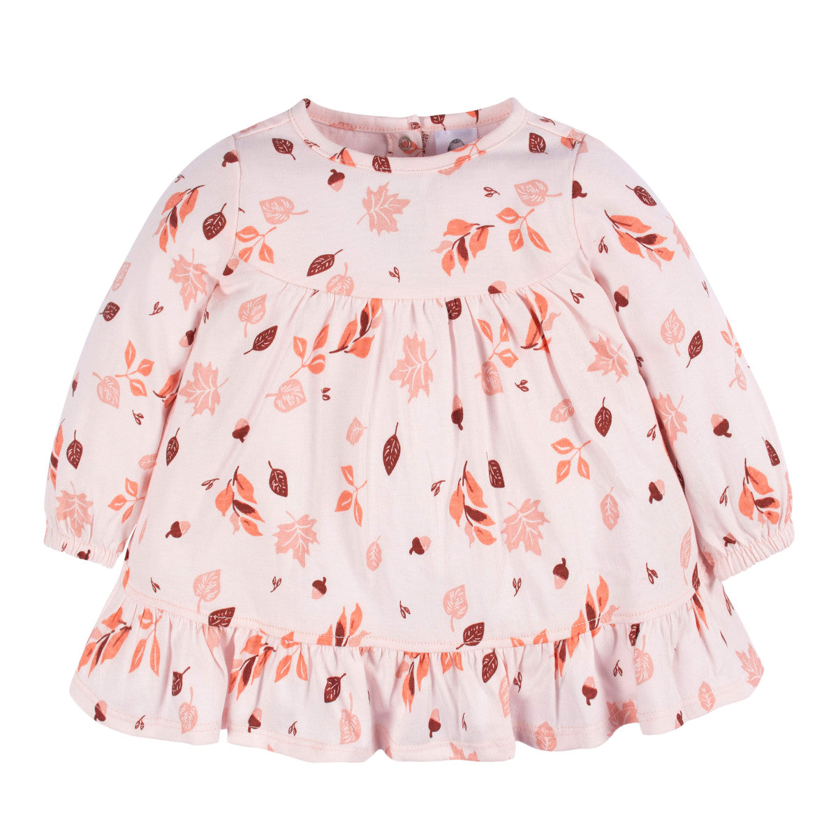 Conjunto bebé niña Gerber vestido y leggings algodón-0-3M, 3-6M, 6-9M, 12M