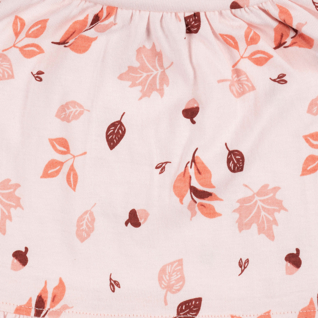 Conjunto bebé niña Gerber vestido y leggings algodón-0-3M, 3-6M, 6-9M, 12M