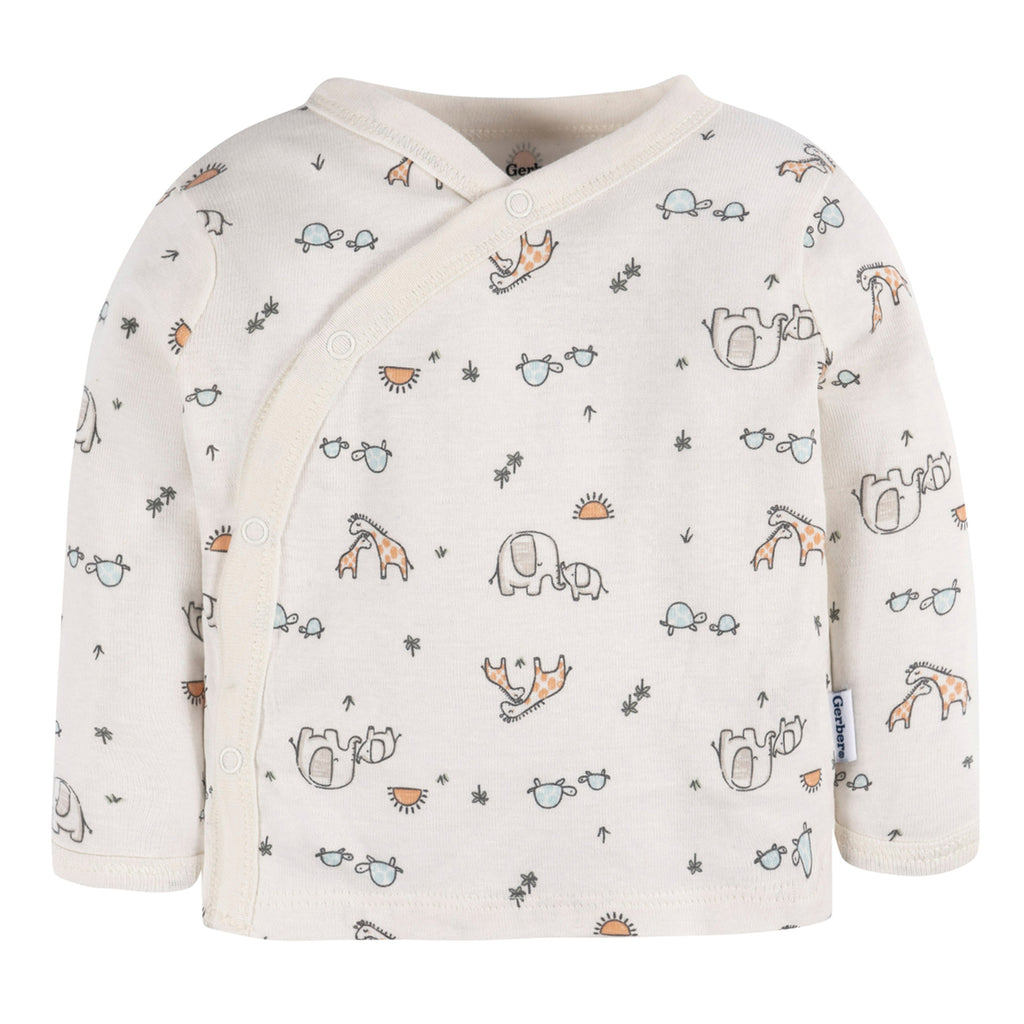Conjunto Gerber bebé 3 piezas algodón blanco cómodo-0-3M, 0M