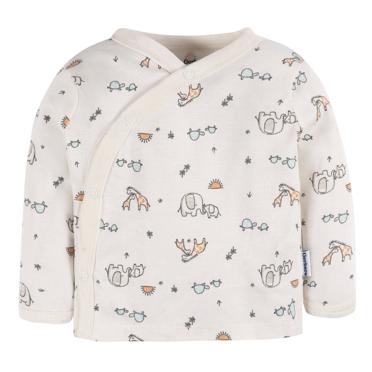 Conjunto Gerber bebé 3 piezas algodón blanco cómodo-0-3M, 0M