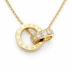 Collar Cronos & Luz Oro 18k Elegancia y Tiempo