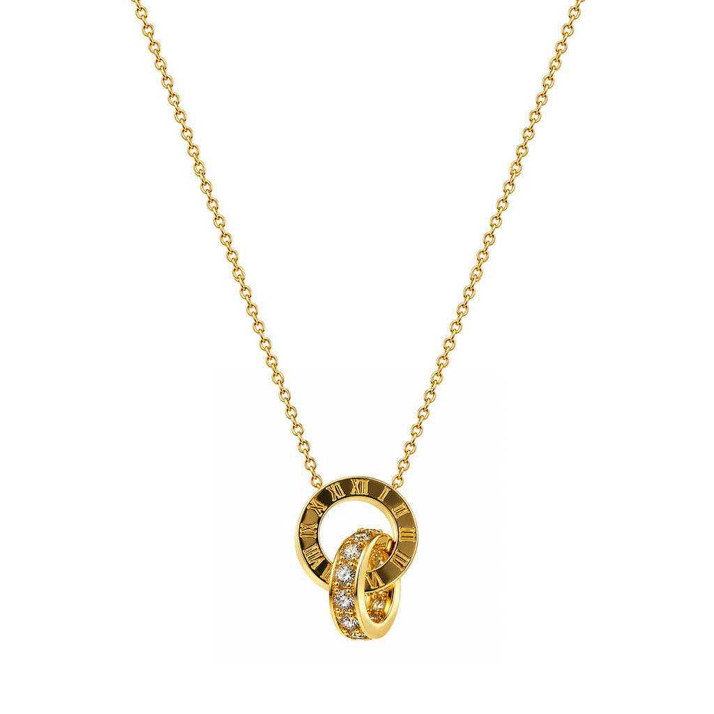 Collar Cronos & Luz Oro 18k Elegancia y Tiempo