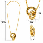 Collar Cronos & Luz Oro 18k Elegancia y Tiempo