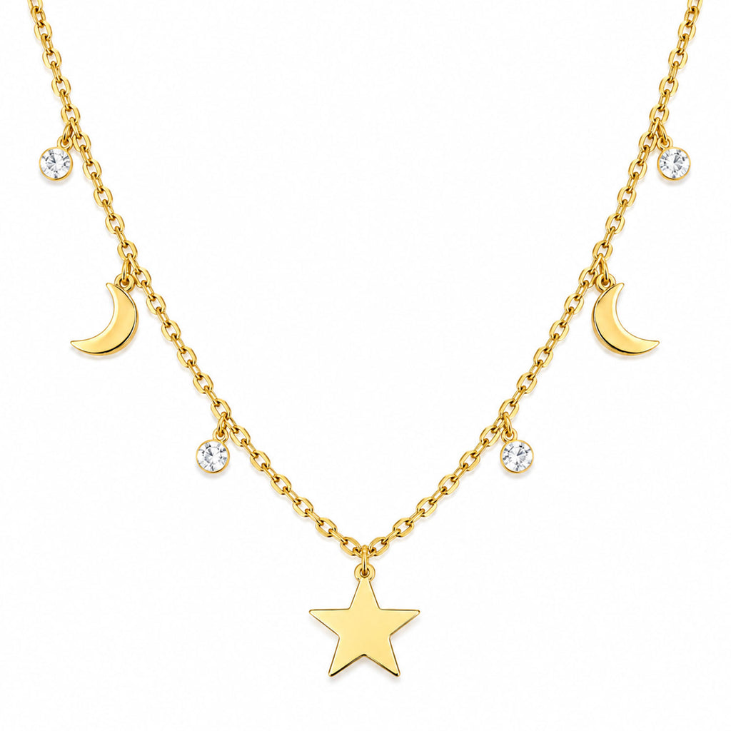 Collar Mujer Gargantilla Andromeda Dije Joyeria Oro 18K