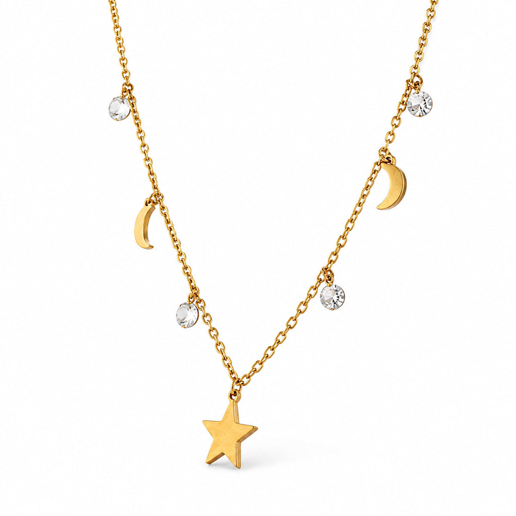 Collar Mujer Gargantilla Andromeda Dije Joyeria Oro 18K