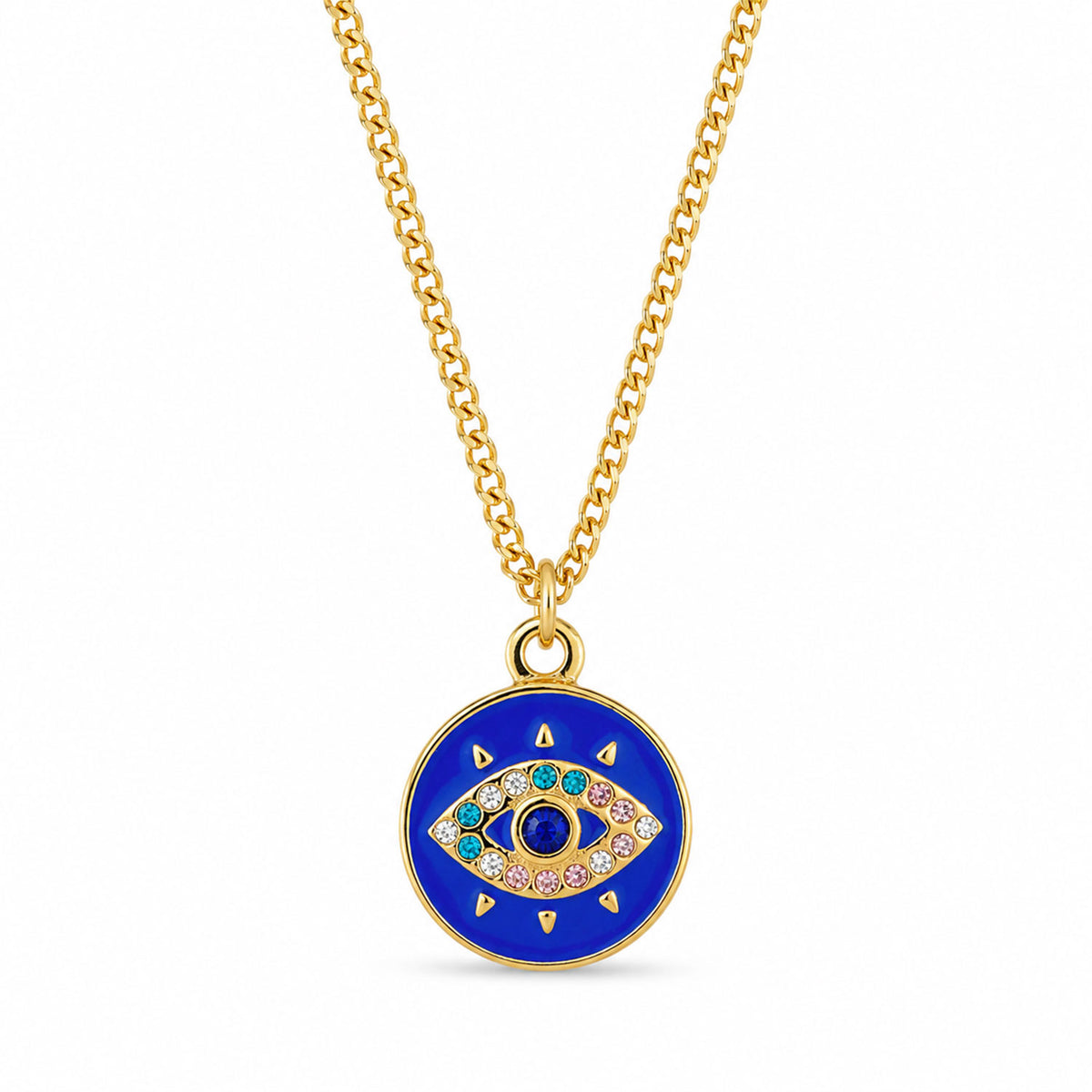 Collar Mujer Gargantilla Ojo Turco Dije Joyeria Lucida
