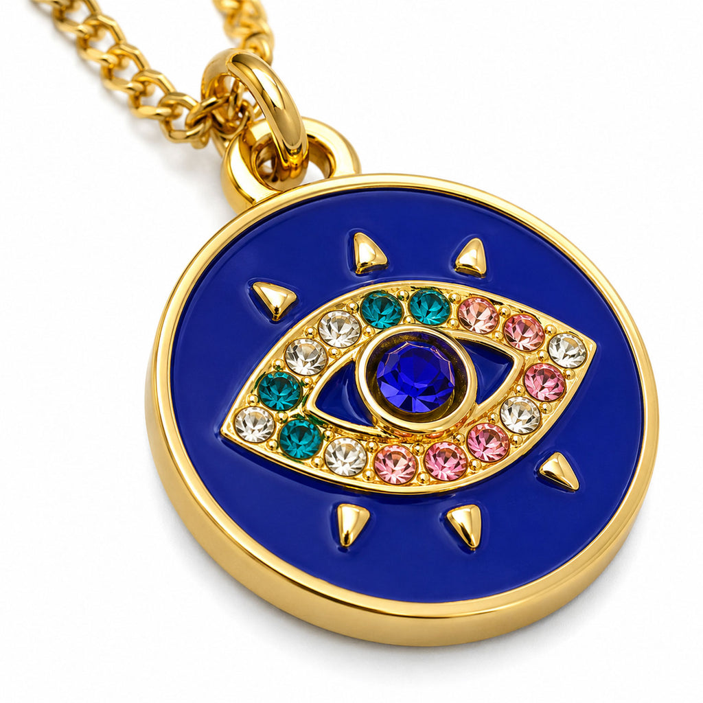 Collar Mujer Gargantilla Ojo Turco Dije Joyeria Lucida