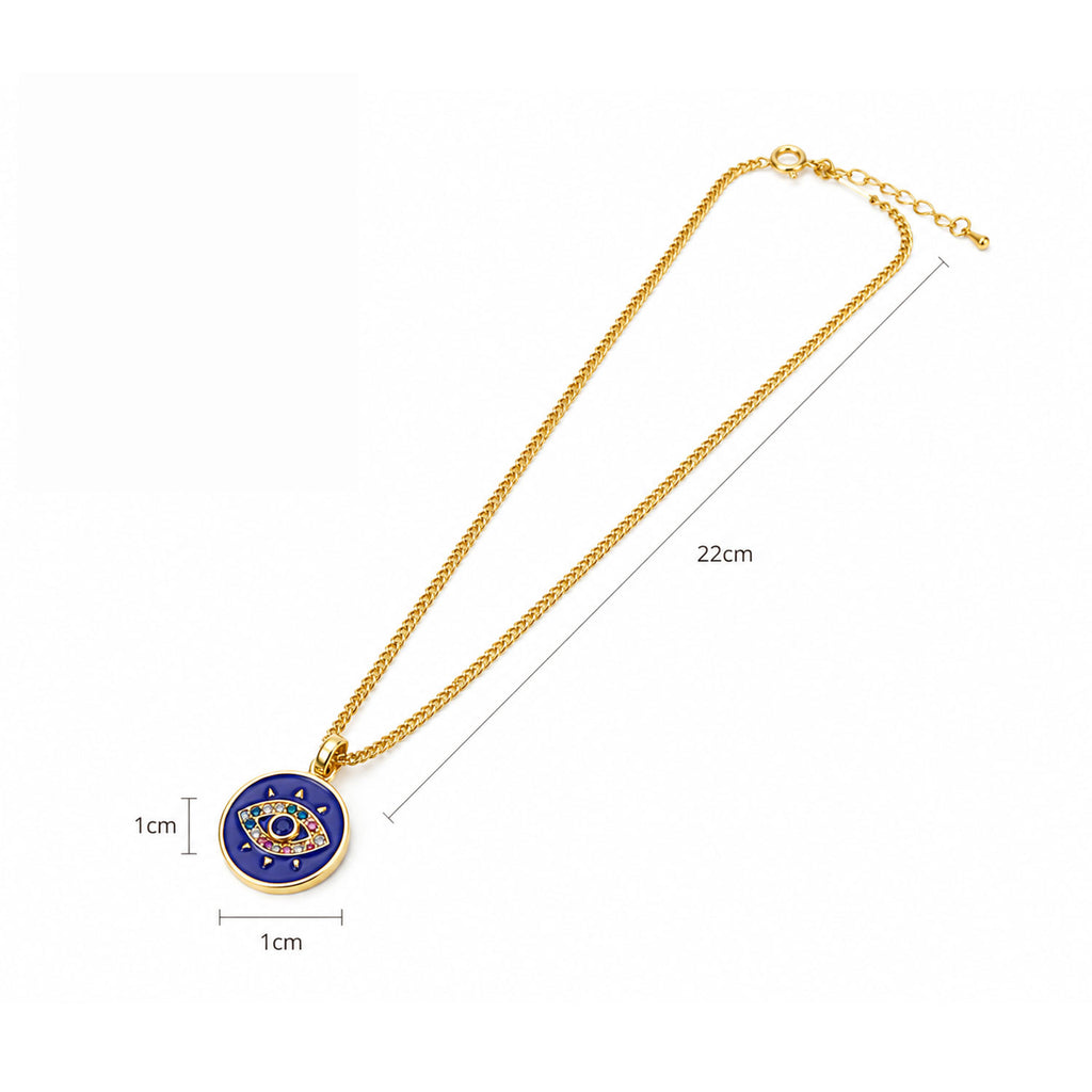 Collar Mujer Gargantilla Ojo Turco Dije Joyeria Lucida