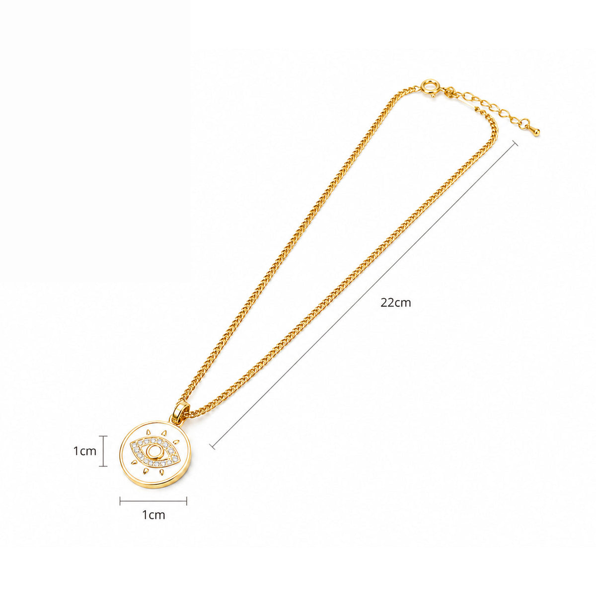 Collar Mujer Gargantilla Ojo Turco Dije Joyeria Lucida