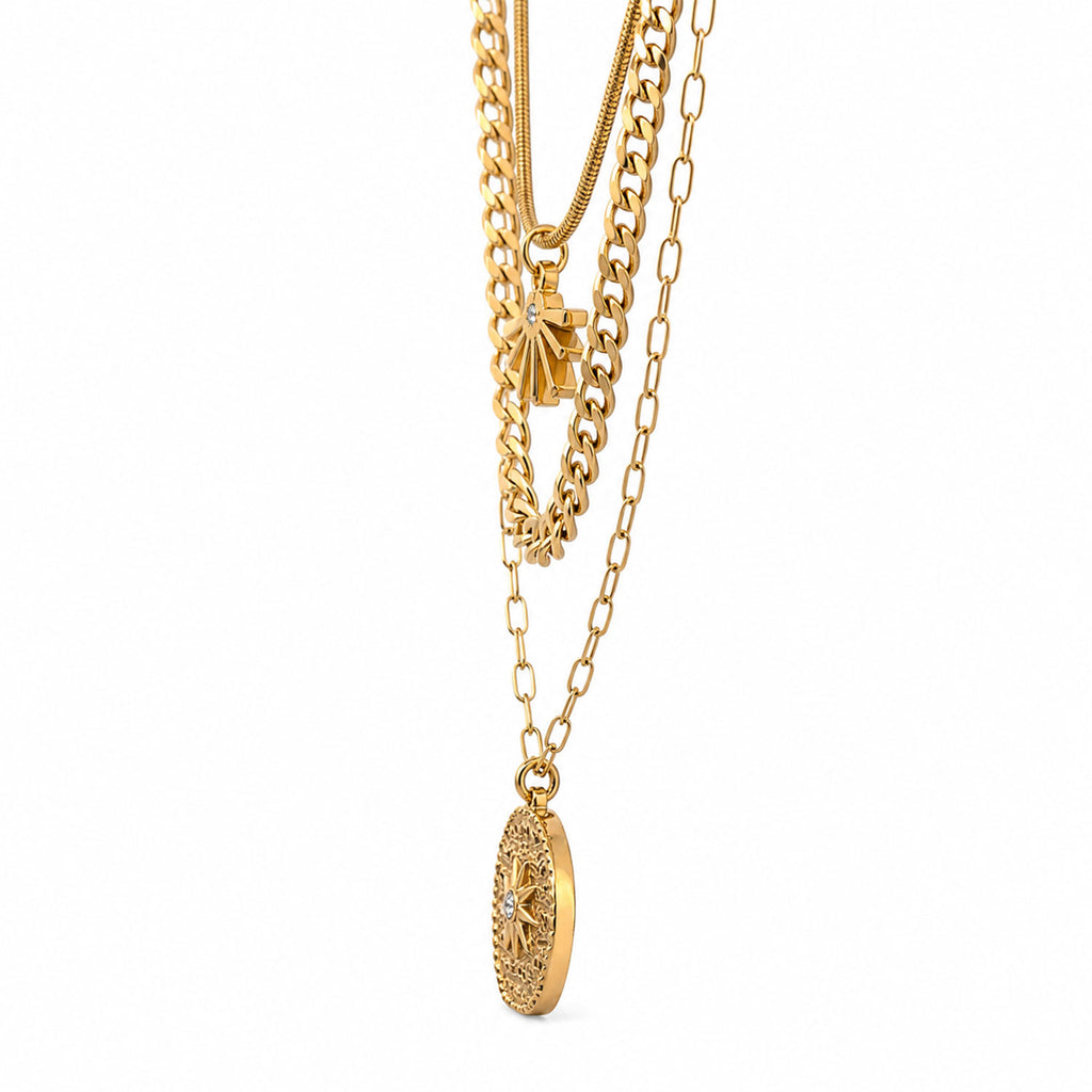 Collar Mujer Gargantilla Theia Dije Joyeria Oro 18K