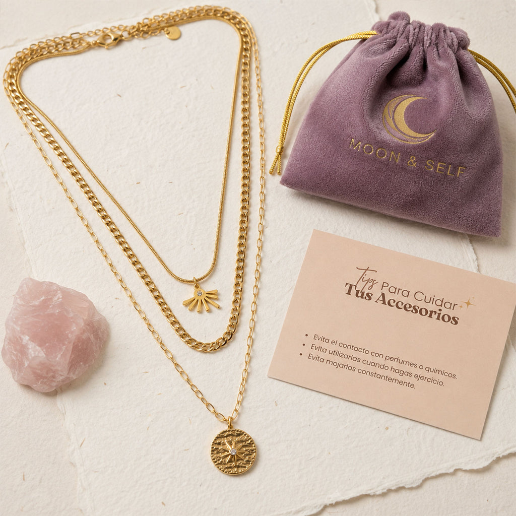 Collar Mujer Gargantilla Theia Dije Joyeria Oro 18K