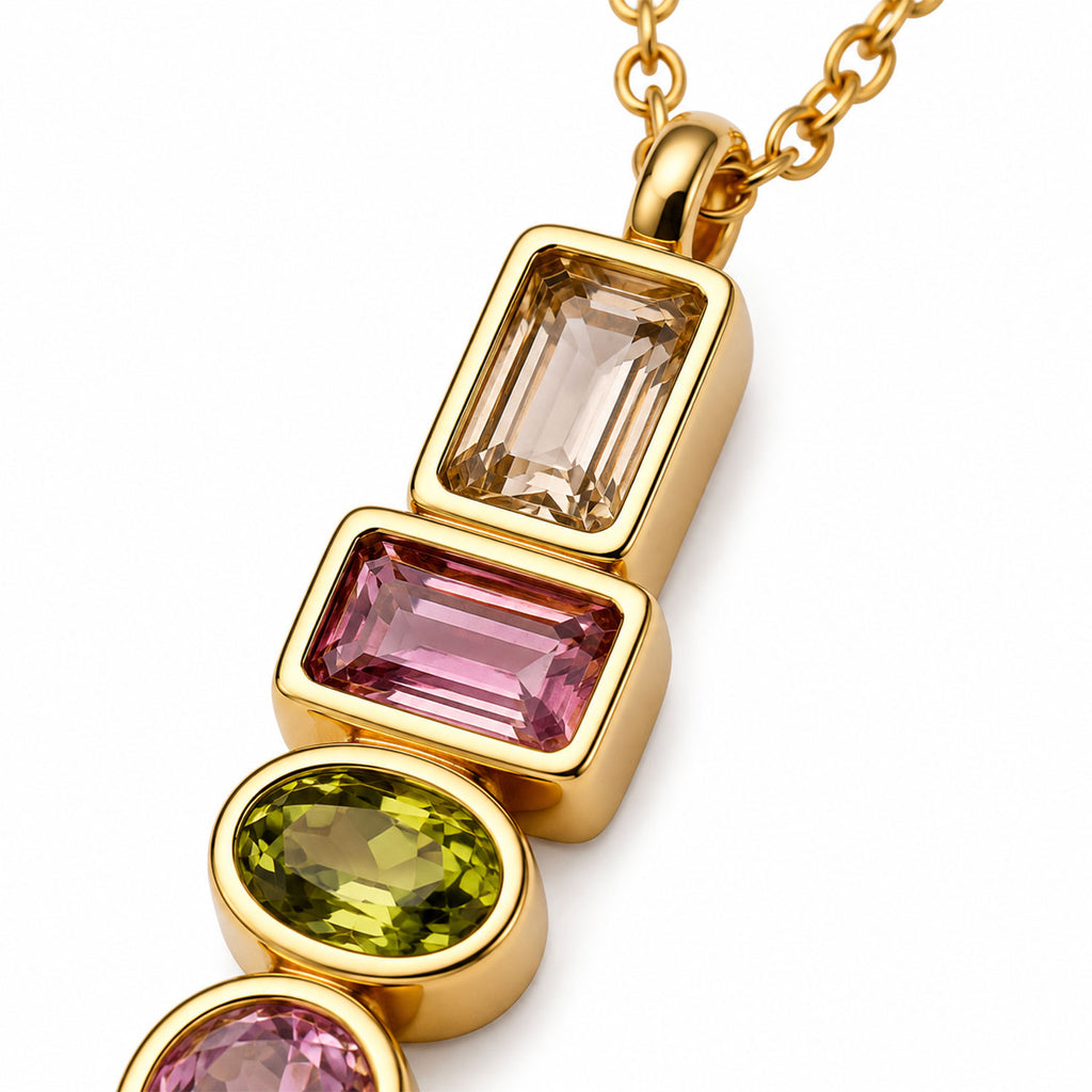 Collar Mujer Gargantilla Zenit Dije Joyeria Oro 18K