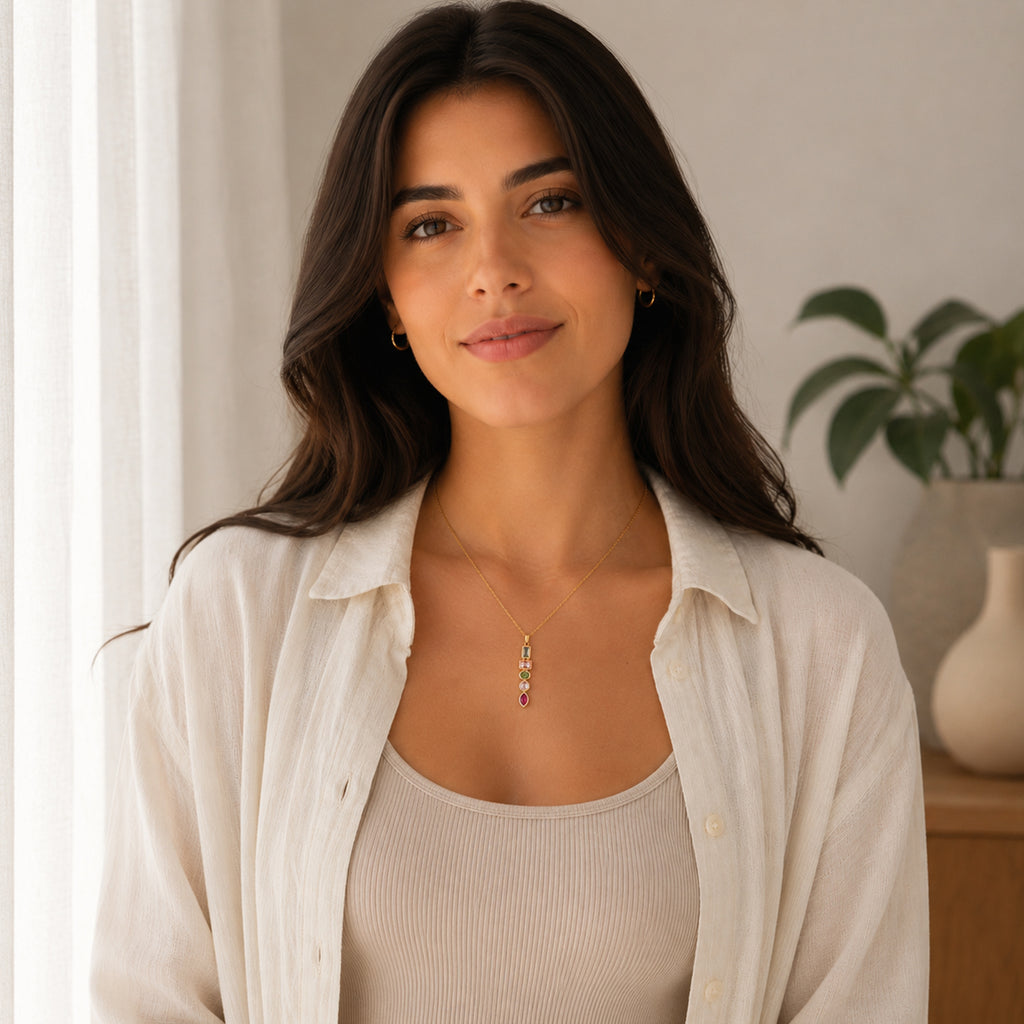 Collar Mujer Gargantilla Zenit Dije Joyeria Oro 18K