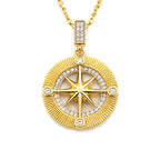 Collar Ruta Estelar Estrella del Norte y Oro 18k