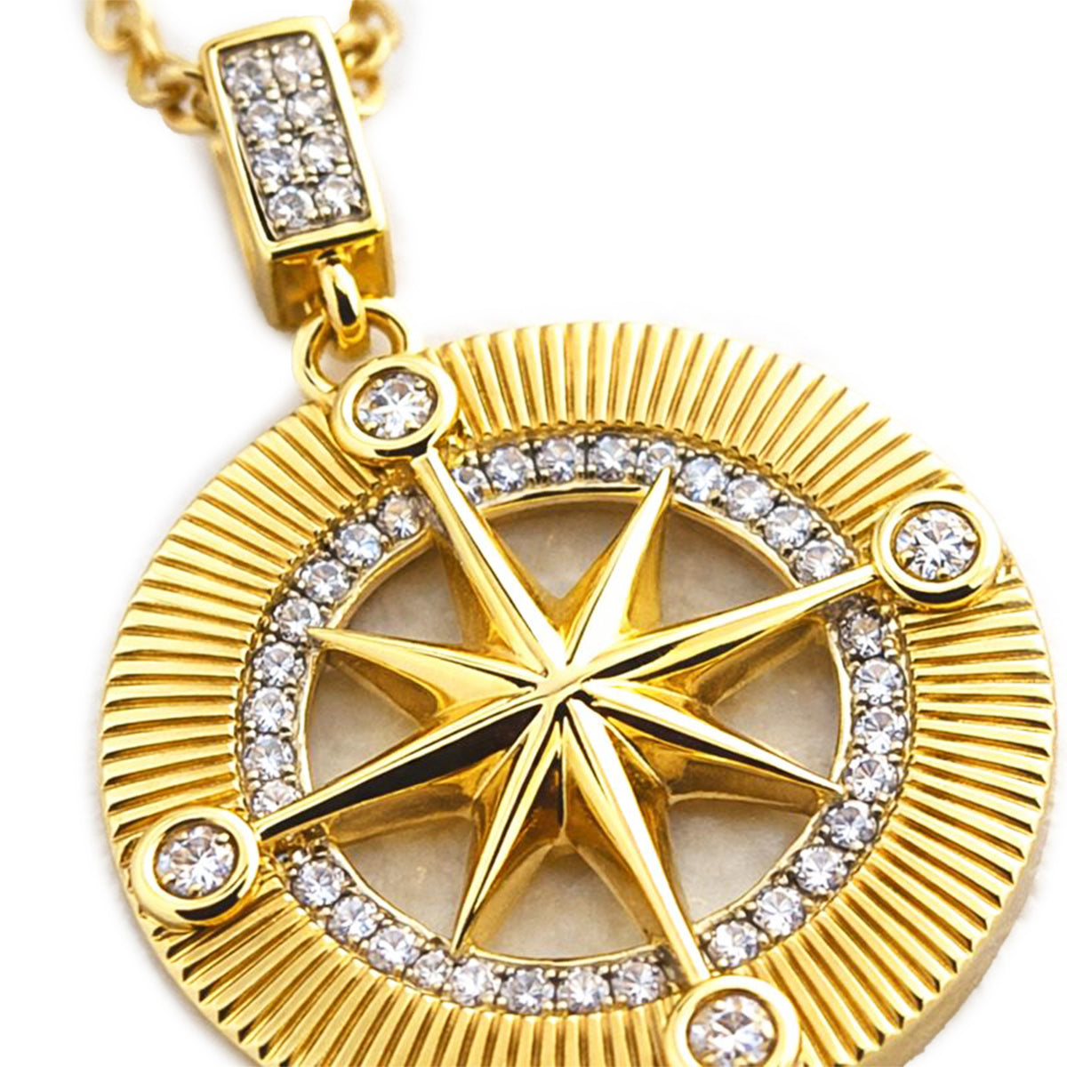 Collar MOON & SELF Ruta Estelar Estrella Polar Oro 18k