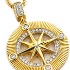 Collar Ruta Estelar Estrella del Norte y Oro 18k