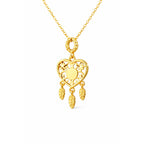 Collar Corazon Atrapasueños Brillo y Amor