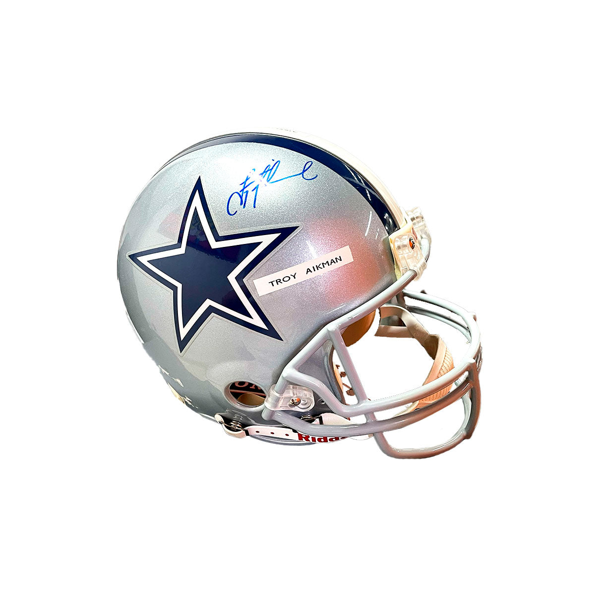 Casco Dallas Cowboys Firmado Troy Aikman Riddell Certificado