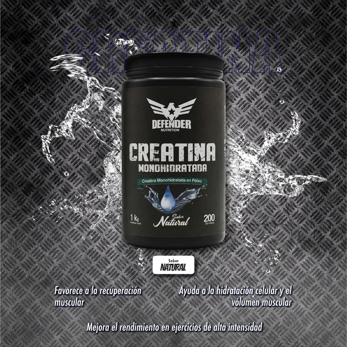 Creatina Monohidratada Defender 1kg