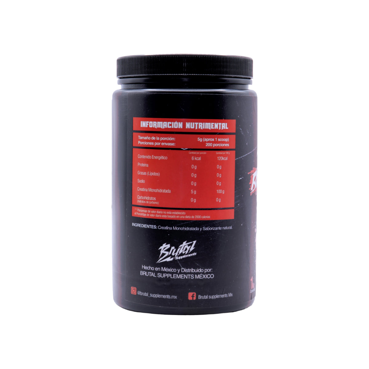 Creatina Monohidratada BrutalForce 1KG Suplemento Deportivo