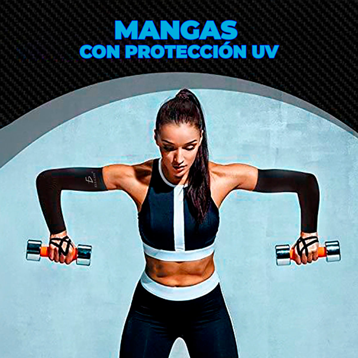 Mangas Uv Protección Para Brazo Seda Hielo Resistente Elast - Beige