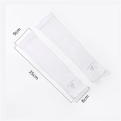 Mangas Uv Protección Para Brazo Seda Hielo Resistente Elast - Negro