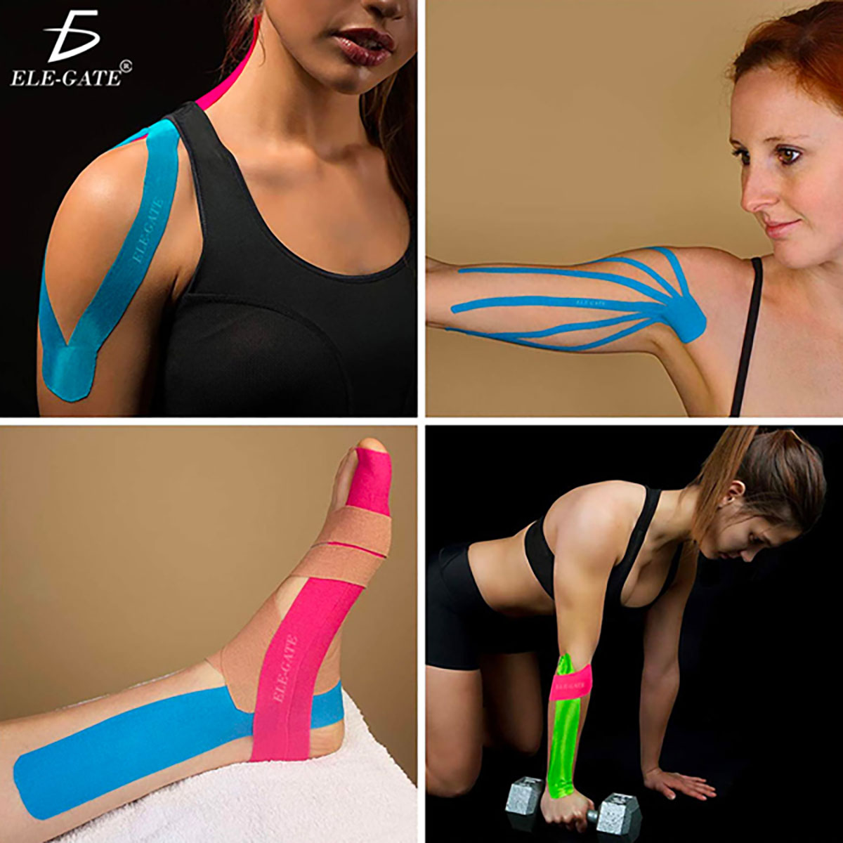 Cinta Kinesiológica Vendaje Neuromuscular Tape 5mx5cm 1pz - Rosa