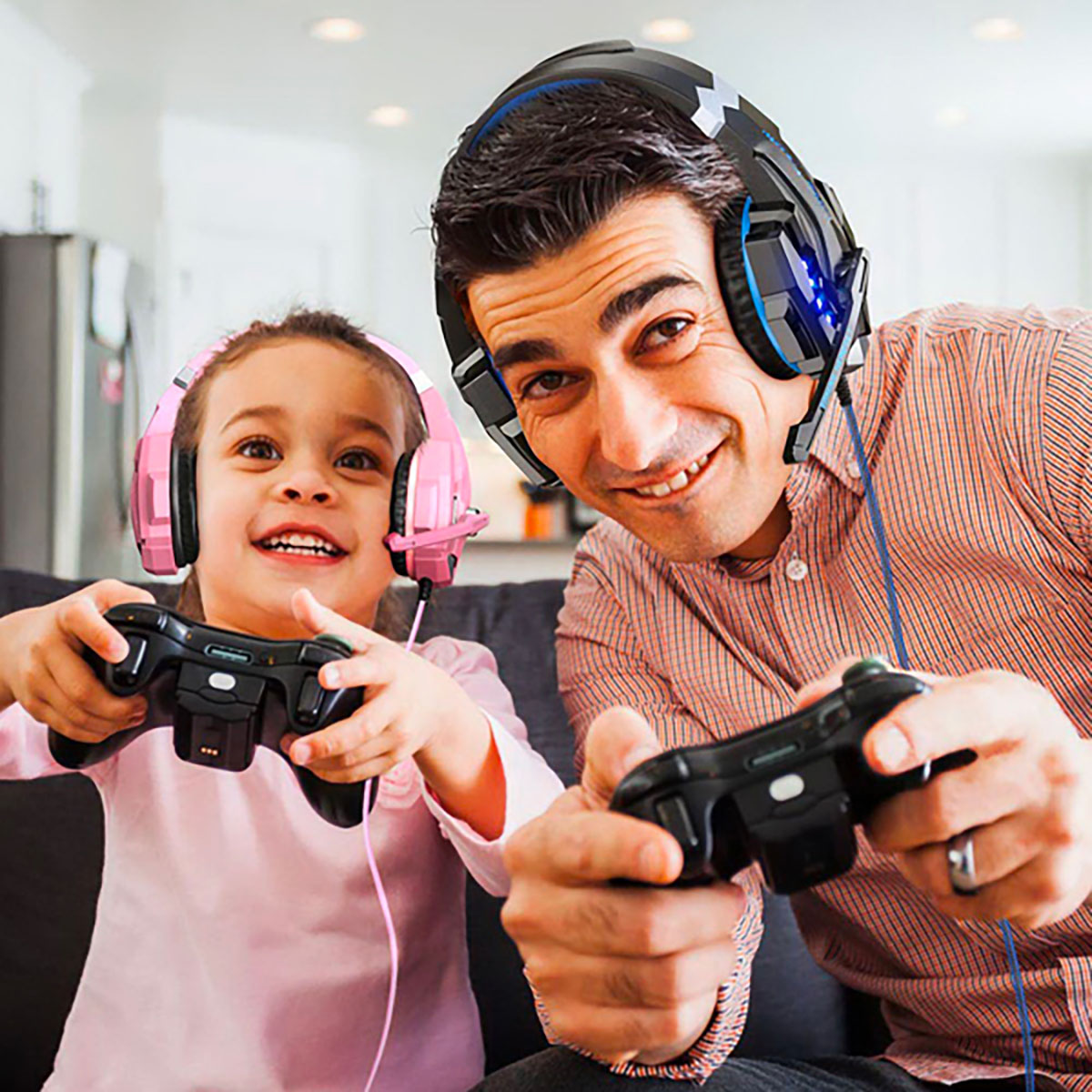 Audífonos Gamer Dmx24 Diadema Usb Led Compatible Pc Ps4 Xbox