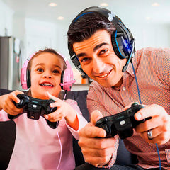 Audífonos Gamer Dmx24 Diadema Usb Led Compatible Pc Ps4 Xbox