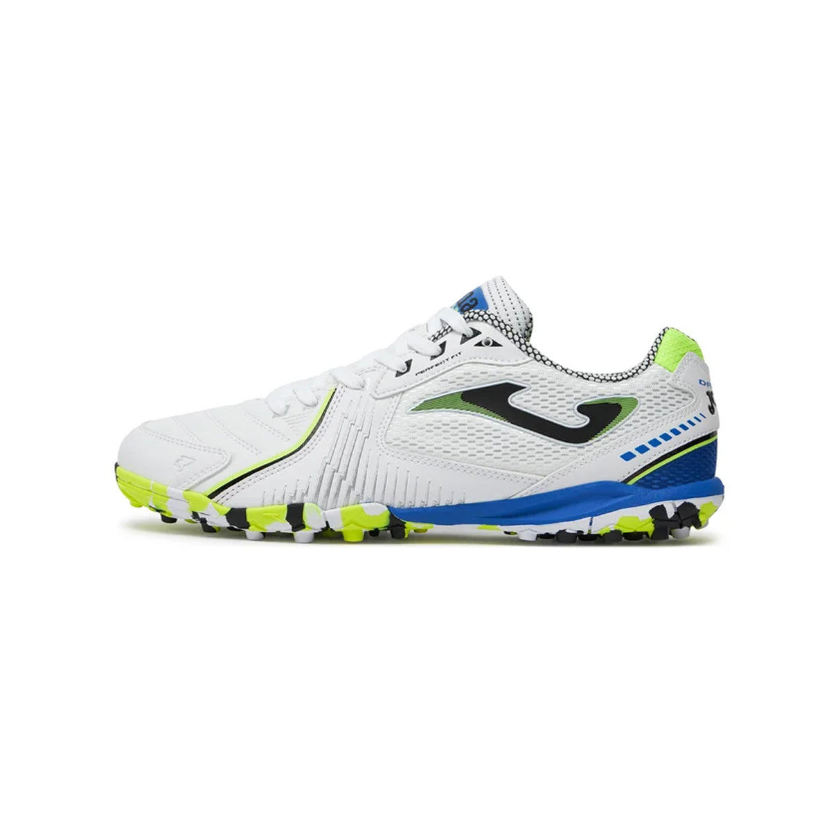 Tenis Joma Dribling 2402 turf fútbol rápido suela multitaco blanco