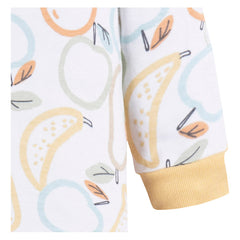 Mameluco Gerber Blanco Frutas Bebé Body Algodón Ropa Dormir