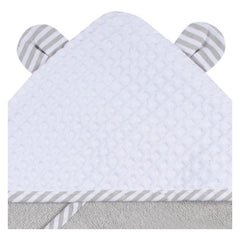 Pack 10 Toallitas Bebé Gerber Algodón Felpa Gris Y Blanco