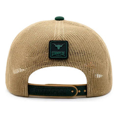 Gorra Trucker Livestock Forest Gold Stampede Verde Bordada Verde Un Liso