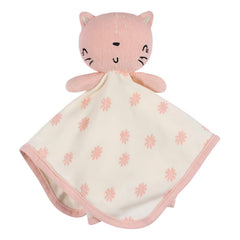 Paño Baño Gatito Gerber Bebé 12×12 Cm Rosa Algodón