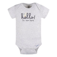 Pañalero Gerber 3 Piezas Blanco Gris Body Bebé Conjunto