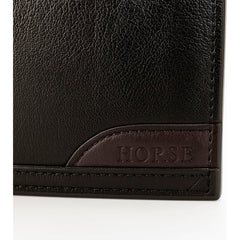 Cartera Curve Para Hombre Vinipiel Negro Horse Basic Negro