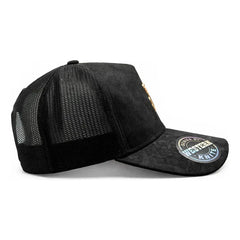 Gorra Trucker Livestock Gold Ranch Toro Stampede Negra Negro Un Liso