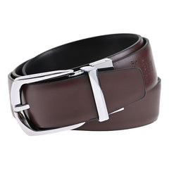 Cinturón Hickok Reversible Piel Genuina Nero Espresso 34mm