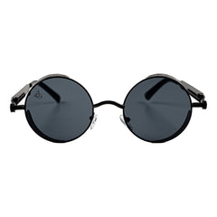 Lentes De Sol Baroc Vintage Star Black Uv400 Redondos Moda Océano Negro