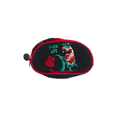 Mochila Escolar Con Luz Led Lonchera Y Lapicera Negro Liso