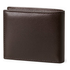 Cartera Negra Line Café Piel Sintética Polo King Para Hombre Liso